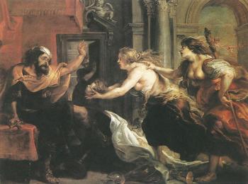 Peter Paul Rubens : Tereus Confronted with the Head of his Son Itylus
